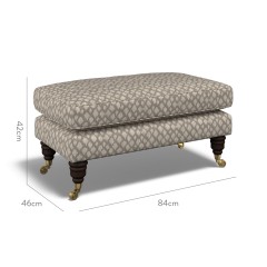 furniture bliss footstool nia taupe weave dimension