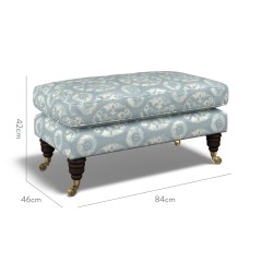 furniture bliss footstool nubra denim print dimension