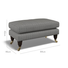 furniture bliss footstool sabra indigo weave dimension