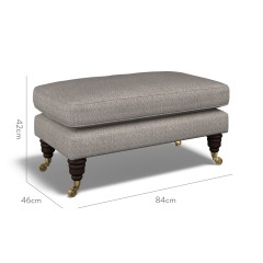 furniture bliss footstool safara smoke weave dimension