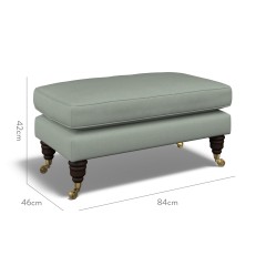 furniture bliss footstool shani celadon plain dimension