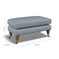 furniture bliss footstool shani denim plain dimension