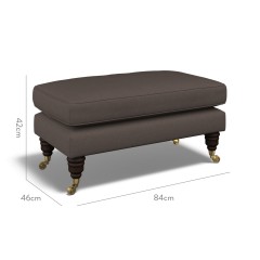 furniture bliss footstool shani espresso plain dimension