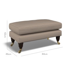 furniture bliss footstool shani taupe plain dimension