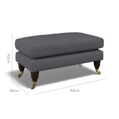 furniture bliss footstool viera indigo plain dimension