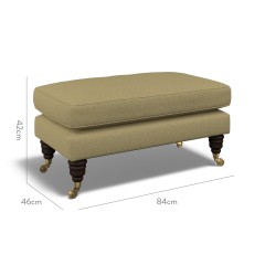 furniture bliss footstool viera moss plain dimension