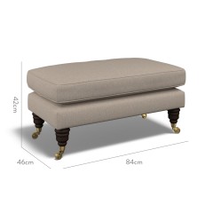 furniture bliss footstool viera stone plain dimension