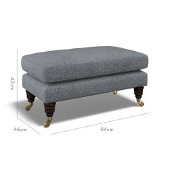 furniture bliss footstool yana denim weave dimension