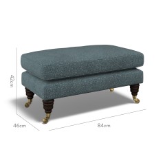 furniture bliss footstool yana teal weave dimension