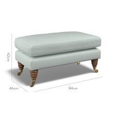 furniture bliss footstool zuri mineral plain dimension