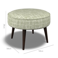 furniture brancaster footstool atlas sage print dimension