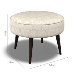 furniture brancaster footstool ellora parchment print dimension