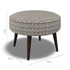 furniture brancaster footstool nala charcoal weave dimension