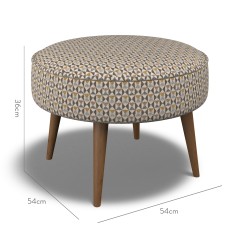 furniture brancaster footstool nala ochre weave dimension