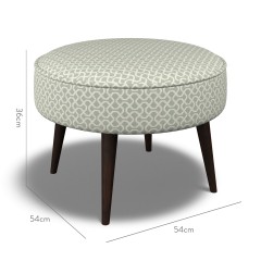 furniture brancaster footstool sabra sage weave dimension