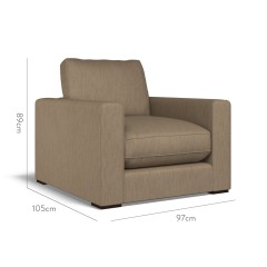 furniture cloud chair amina mocha plain dimension