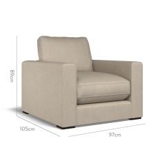 furniture cloud chair amina taupe plain dimension