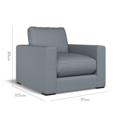 furniture cloud chair bisa denim plain dimension