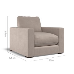 furniture cloud chair cosmos clay plain dimension