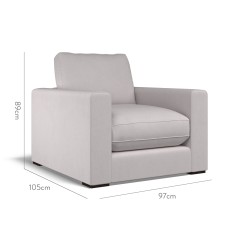 furniture cloud chair cosmos dove plain dimension