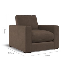 furniture cloud chair cosmos espresso plain dimension