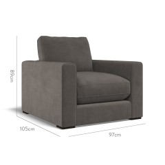 furniture cloud chair cosmos graphite plain dimension