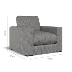 furniture cloud chair sabra indigo weave dimension