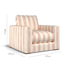 furniture cloud chair tassa grande rose print dimension