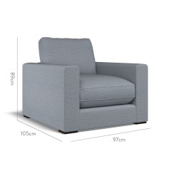 furniture cloud chair zuri denim plain dimension