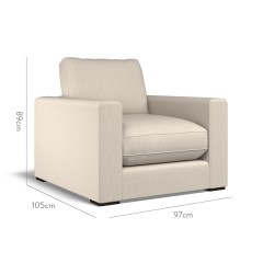 furniture cloud chair zuri sand plain dimension