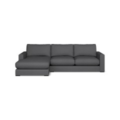 Cloud Chaise Sofa Bisa Charcoal