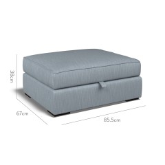 furniture cloud storage footstool amina denim plain dimension