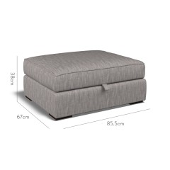 furniture cloud storage footstool kalinda taupe plain dimension