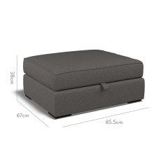 furniture cloud storage footstool viera charcoal plain dimension