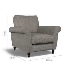 furniture ellery chair kalinda charcoal plain dimension