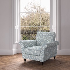 furniture ellery chair nubra denim print lifestyle