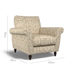 furniture ellery chair nubra linen print dimension