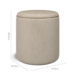 furniture malpaso footstool amina taupe plain dimension