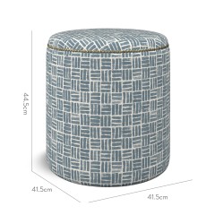 furniture malpaso footstool atlas denim print dimension