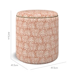 furniture malpaso footstool ellora cinnamon print dimension