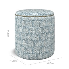 furniture malpaso footstool ellora marine print dimension