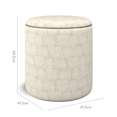 furniture malpaso footstool ellora parchment print dimension