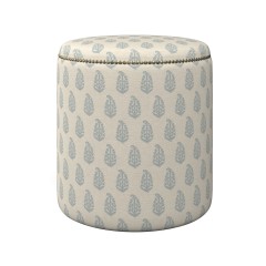 Malpaso Footstool Indira Chambray