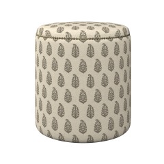 Malpaso Footstool Indira Charcoal