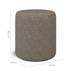 furniture malpaso footstool jina espresso weave dimension