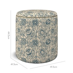 furniture malpaso footstool lotus midnight print dimension