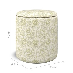 furniture malpaso footstool lotus moss print dimension