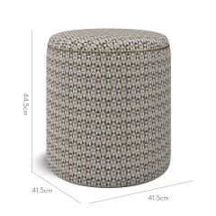 furniture malpaso footstool nala charcoal weave dimension