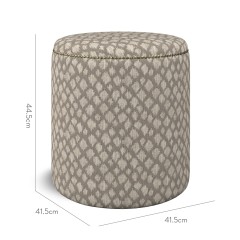 furniture malpaso footstool nia taupe weave dimension