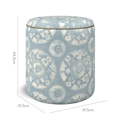 furniture malpaso footstool nubra denim print dimension